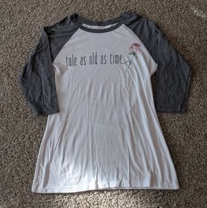 Disney Beauty and the Beast Tale Time Rose Shirt